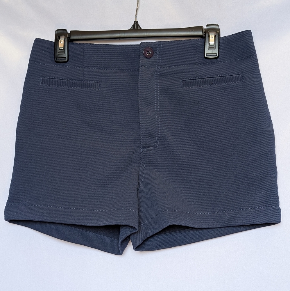 ☘️Evolution Not Revolution Chic High Waist Navy Women's Shorts Size 11